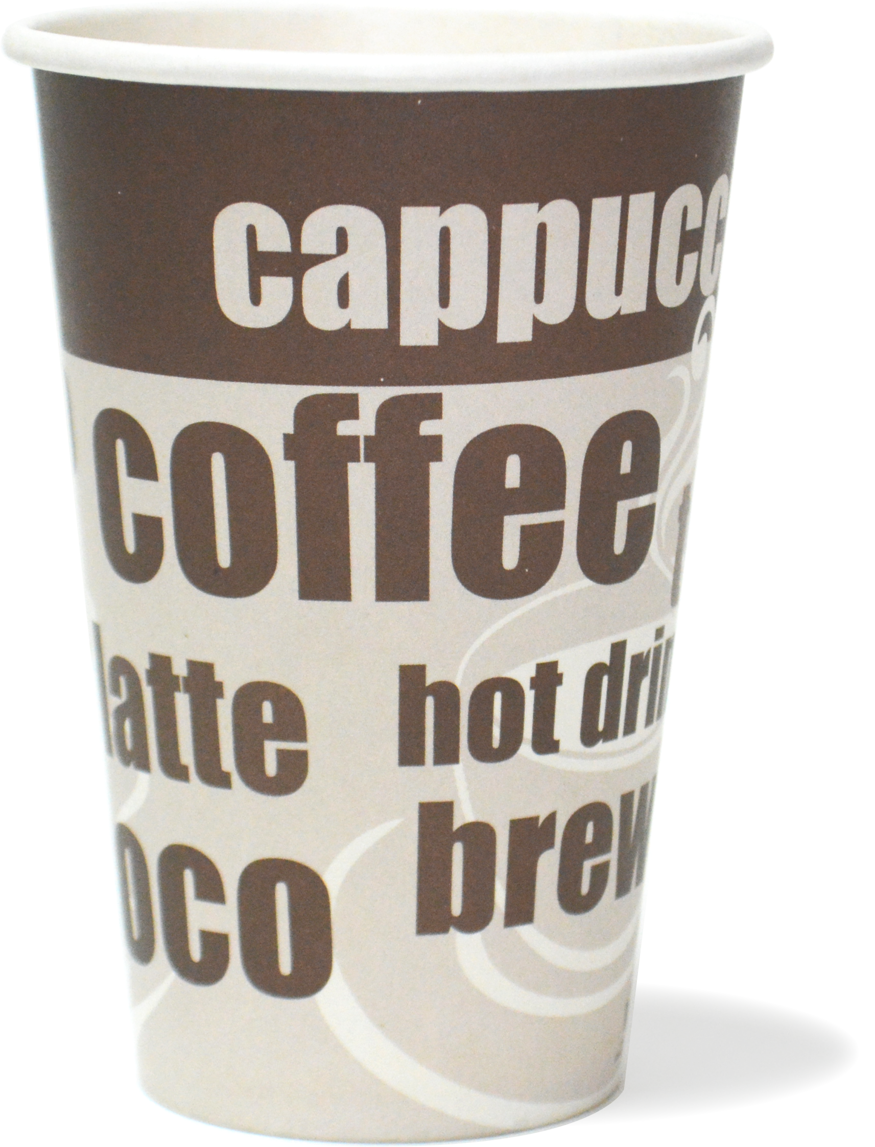 8 Oz Brown And White Generic Paper Cup - Paper Cup (1713x2247), Png Download