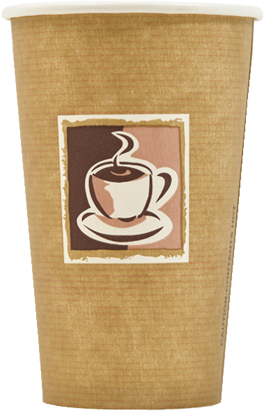 As Well As Our Standard Stock Designs, We Offer 100% - 4oz Single Wall Cups - Caffe Design (1540) (420x641), Png Download