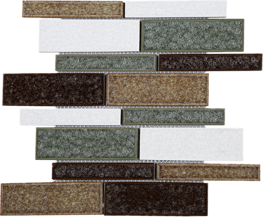 Multile Large Random Brick Mix Color And - Mosaic (1024x845), Png Download