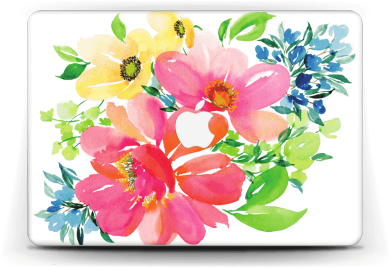 Floral Spring - Macbook Pro 13-inch (800x562), Png Download