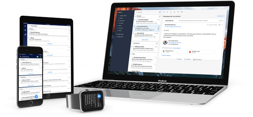 Mail Apps For Mac - Sparkmailapp Design (1024x476), Png Download