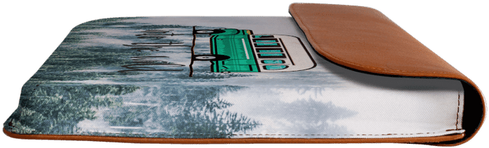 Dailyobjects Into The Wild Bus Real Leather Envelope - Car (800x800), Png Download