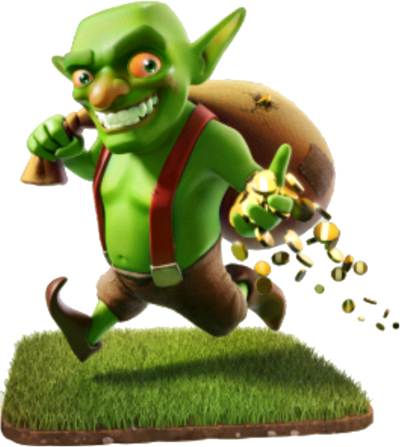 Clash Goblin Png Banner Free Download - Clash Of Clans Goblin (400x447), Png Download