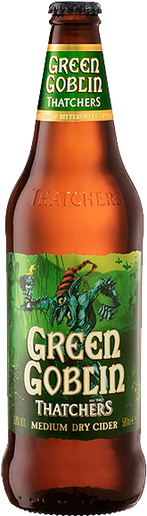 Green Goblin 1 - Thatchers Green Goblin Medium Dry Cider (900x900), Png Download