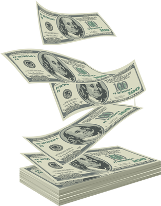 Money Falling - Money Png (400x400), Png Download