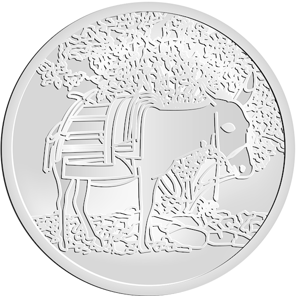 The Number Of Donkeys Is Gradually Falling In Dalmatia, - Silver (600x587), Png Download