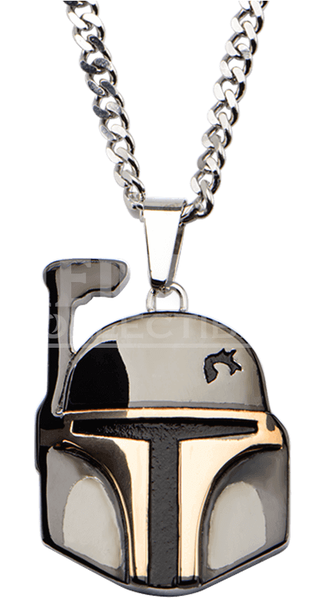 "boba Fett Helmet Pendant With Chain" (850x850), Png Download