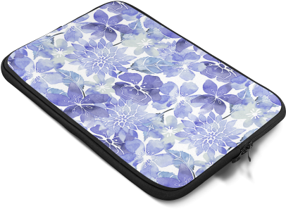 Watercolor Flower Pattern Custom Sleeve For Laptop - Iphone (500x500), Png Download