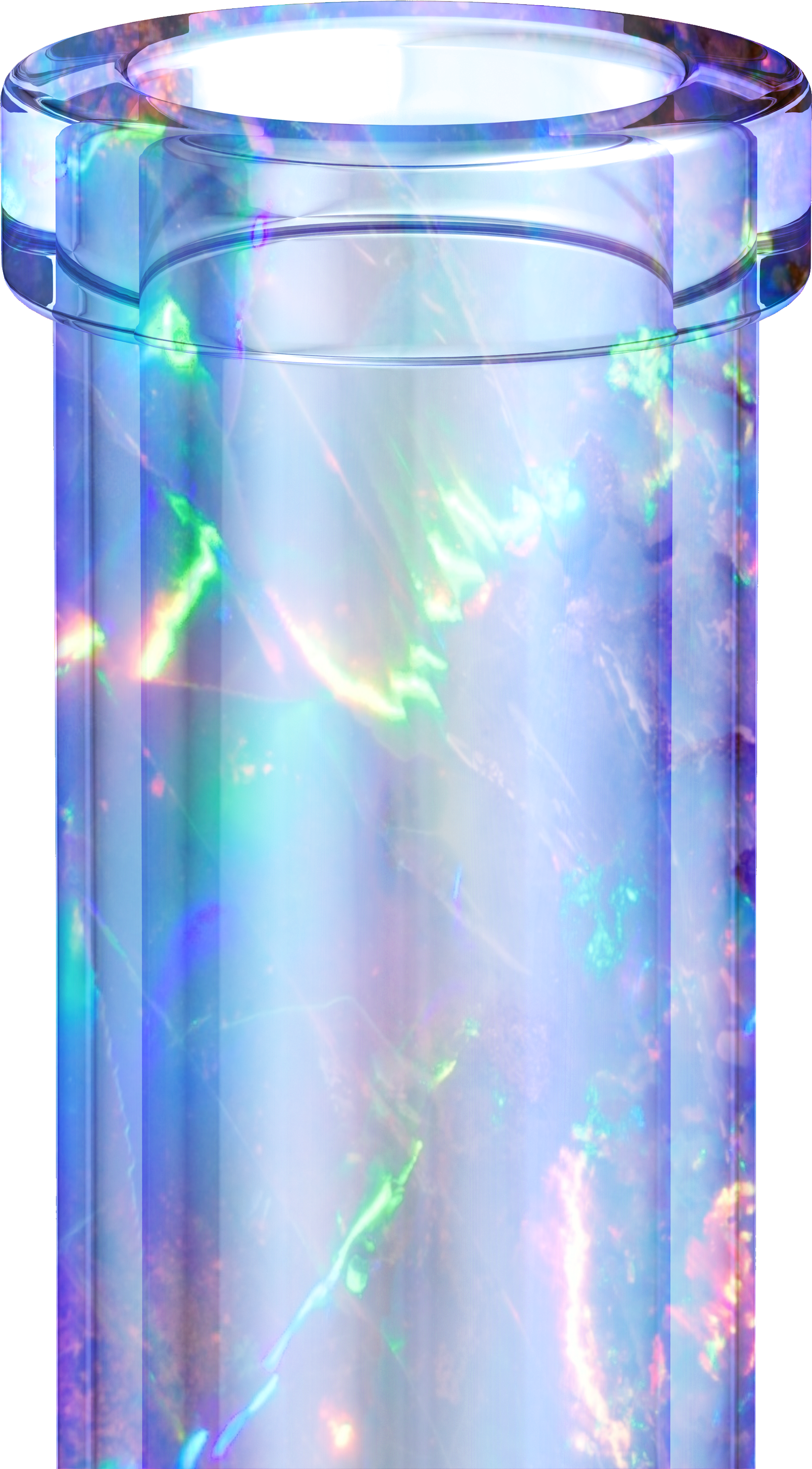 Aurora Pipe Artwork - Warp Blue Pipe Mario (1568x2836), Png Download