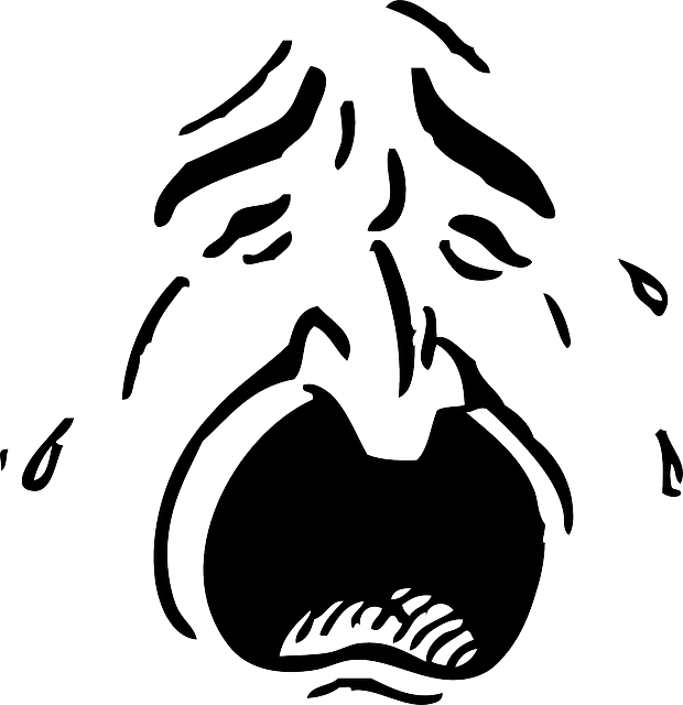 Face, Person, Human, Cartoon, Sad, Cry, Emotion - Man Crying Transparent (620x640), Png Download