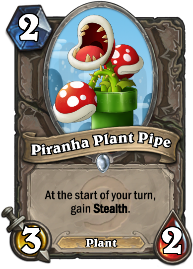 Super Mario Edition - Custom Hearthstone Cards Meme (400x543), Png Download