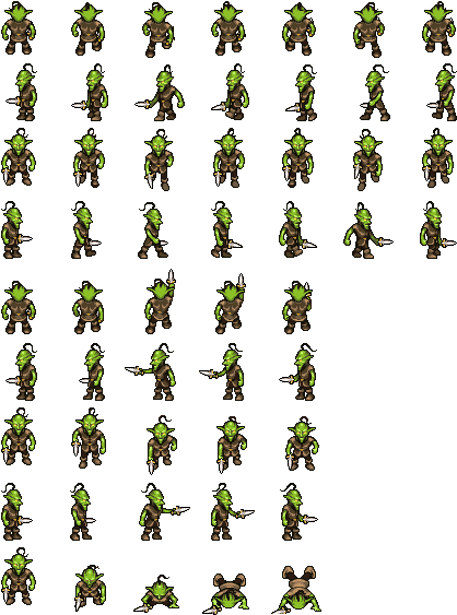 Attachments - - Goblin Sprite (448x576), Png Download