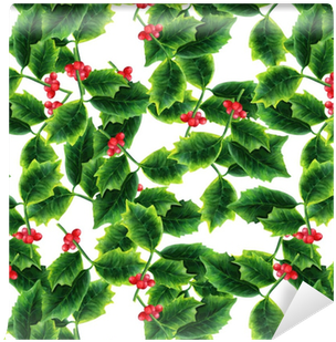 Seamless Pattern With Watercolor Drawing Of Christmas - Drawing (400x400), Png Download