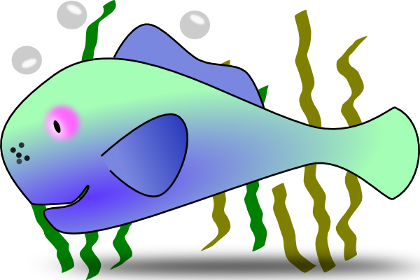 Fish In The Clip Art At Clker - Under The Sea Clipart Transparent (600x400), Png Download