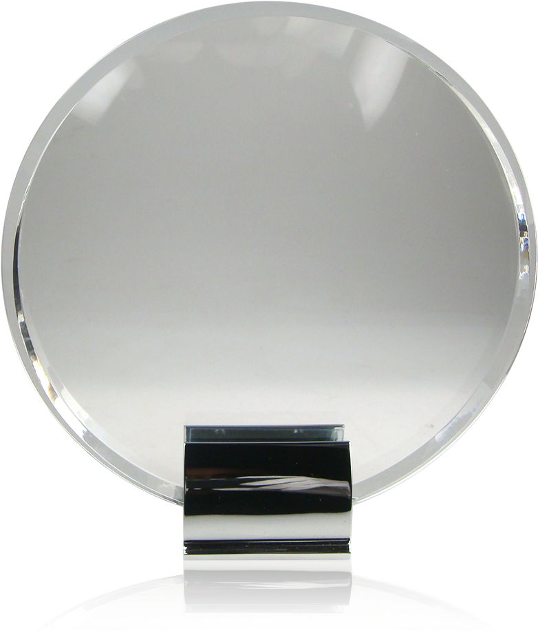 Glass Award Png Download - Circle Png Silver (850x951), Png Download