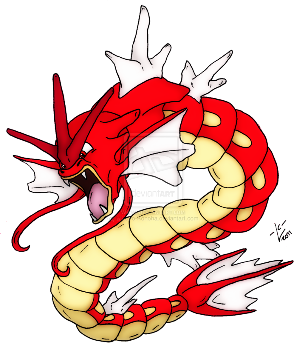 Backgrounds Mizus Doodles Virtuadopt With Pokemon Shiny - Red Gyarados Drawing (1024x1173), Png Download