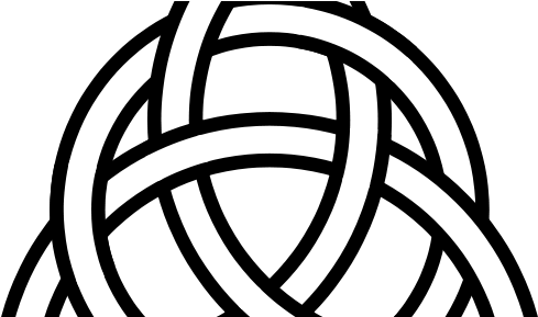 528px Triquetra Circle Interlaced - Celtic Love Symbol (528x288), Png Download