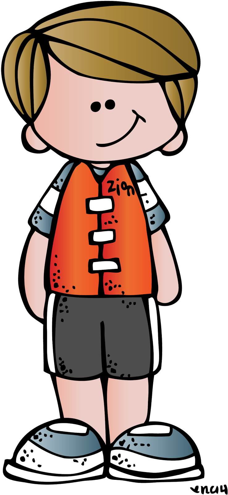 Melonheadz Kids Walking Clipart Collection - Black And White Melonheadz Boy Clipart (738x1600), Png Download