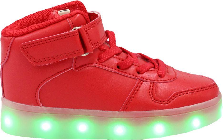 Attractive And Long Lasting Fun With Light Up Shoes - Light Up Shoes Red (1080x926), Png Download