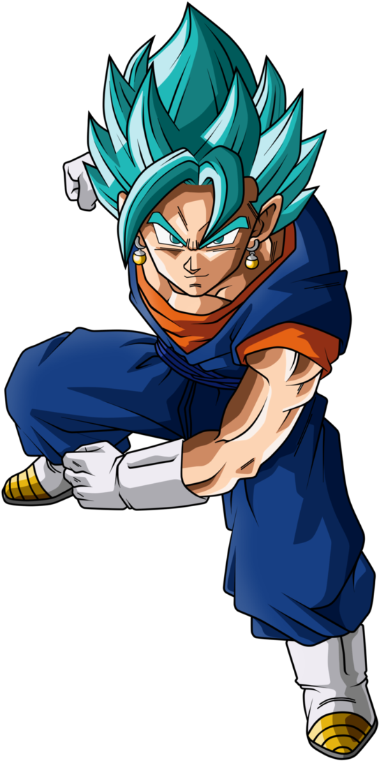 Vegetto Super Saiyajin Azul - Dragon Ball Super Vegetto Png (730x1095), Png Download