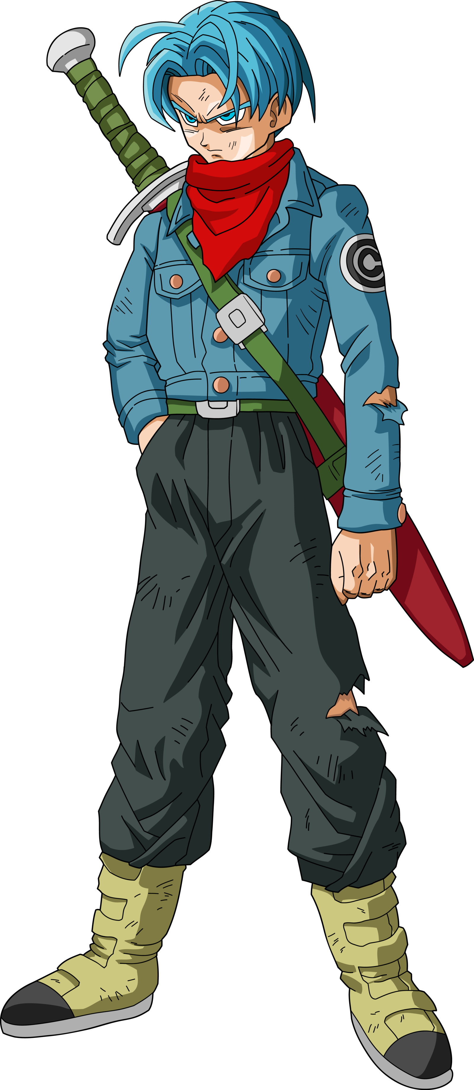Mirai Future Trunks Dragon Ball Super By Eymsmiley-da56zxh - Future Trunks Dragon Ball Super (1600x3679), Png Download