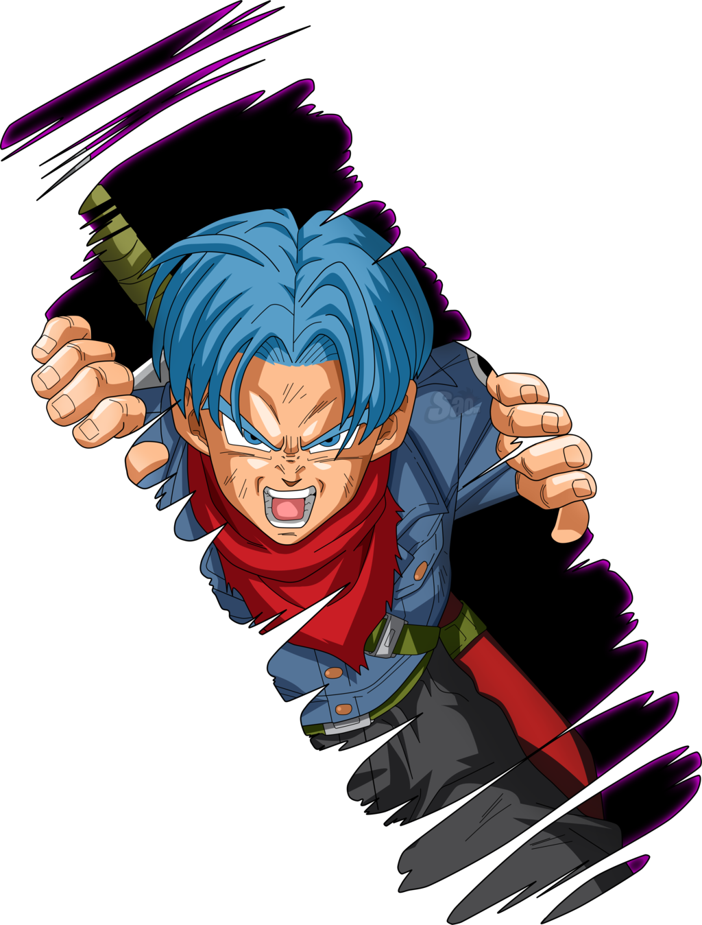Mirai Trunks Dbs V3 By Saodvd On Deviantart - Trunks Png (1024x1348), Png Download