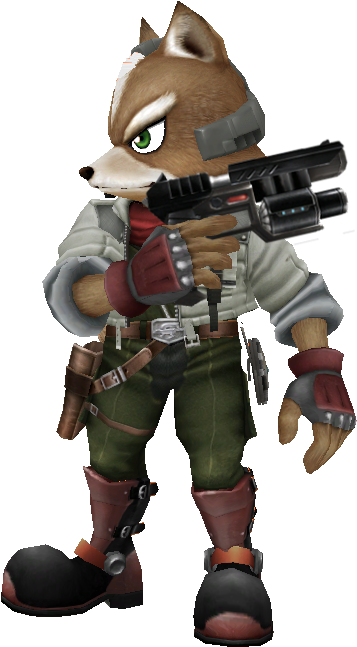 Ssbgfox - Fox Mccloud Side View (395x655), Png Download