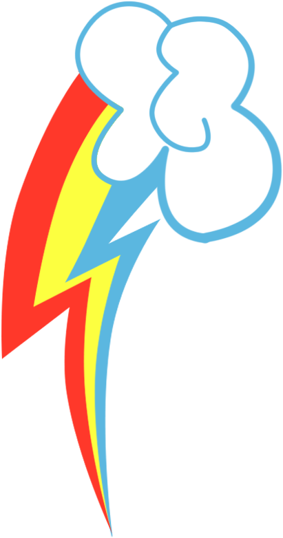 Rainbow Dash Cutie Mark Png Photos - Mlp Rd Cutie Mark (500x861), Png Download