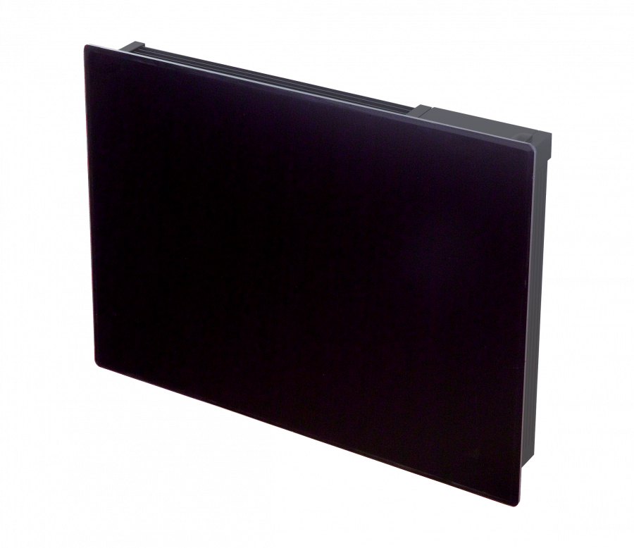 Girona Black Glass Panel Heater - Leather (900x778), Png Download