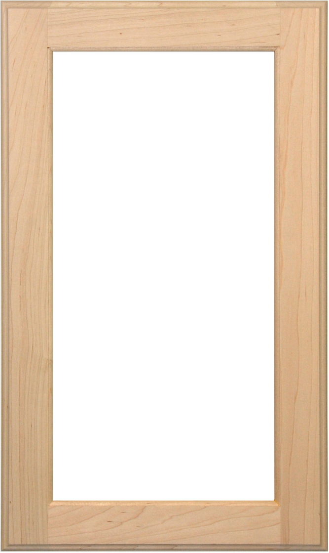Stained Single Panel Glass Pane Door Maple - Mirror (837x1280), Png Download
