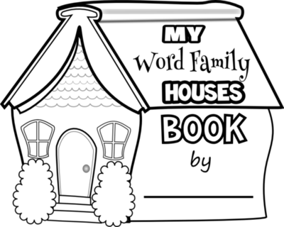 Svg Library Houses Kaylee S Education Studio Worksheets - Word Family Houses Prek (400x320), Png Download