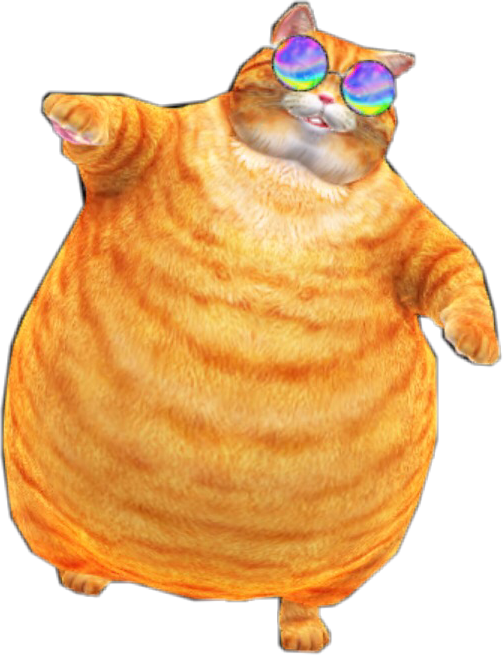 Report Abuse - Orange Tabby Cat Fat (503x655), Png Download