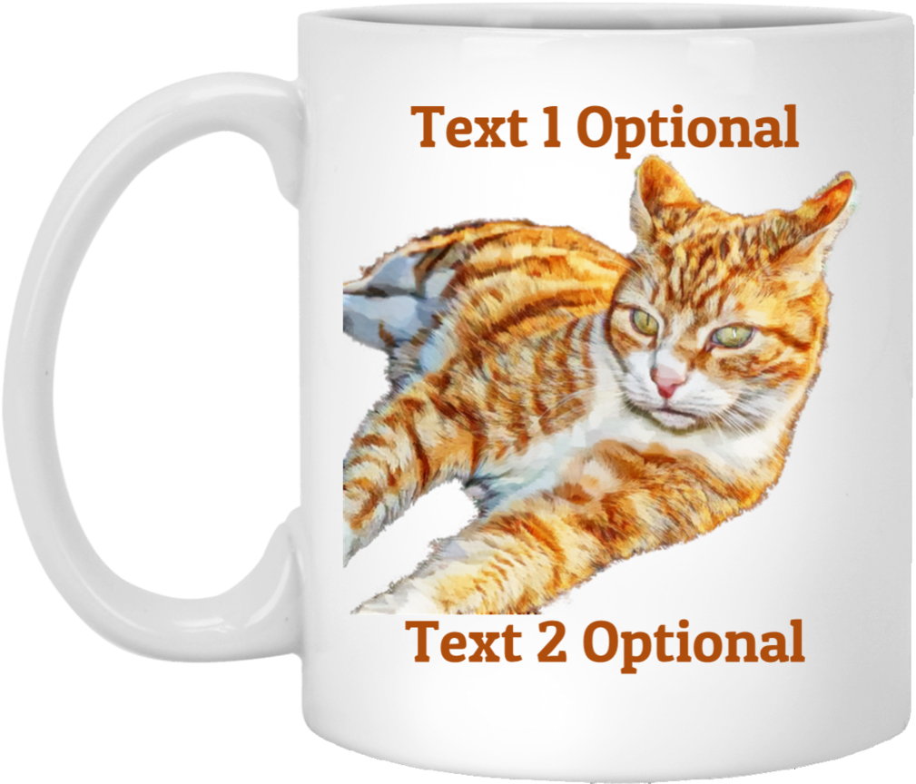Personalize Your Own Orange Tabby Mug, Cat Coffee Mug - Mug (1024x1024), Png Download