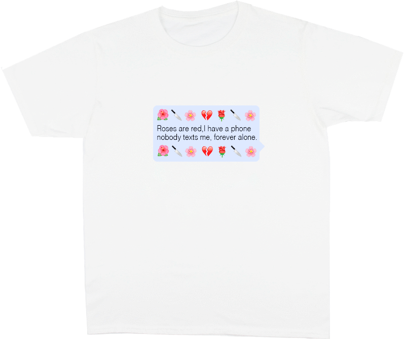 Itgirl Shop D Roses Are Red Chat Cloud Emoji Print - Active Shirt (800x800), Png Download
