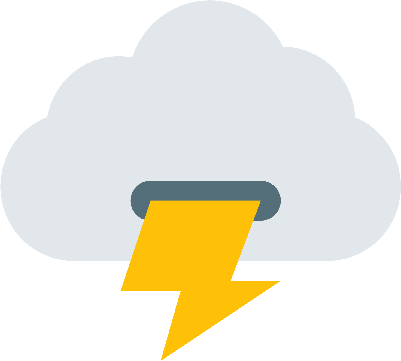 Cloudshot Icon - Lightning (1600x1600), Png Download