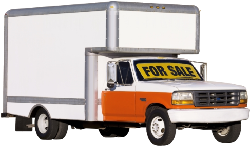 1997 Ford F-350 14' Box Trucks - U Haul Box Truck (500x293), Png Download