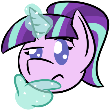 Glimglam, Emoji, Emoticon, Glowing Horn, Hand, Magic, - My Little Pony Discord Emoji (380x380), Png Download