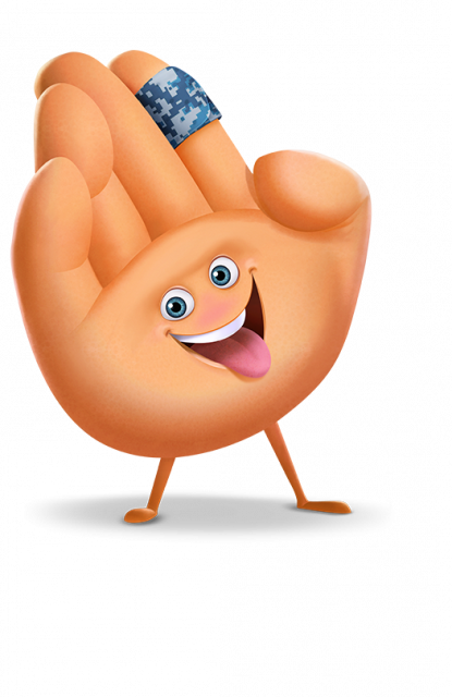 The Concept Is Original And Timely But Would Have Been - High Five Emoji Movie (415x640), Png Download