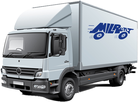 Milrent Truck Rental - Trailer Truck (450x338), Png Download