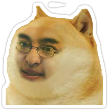 Stickers By - Frank Doge (375x360), Png Download