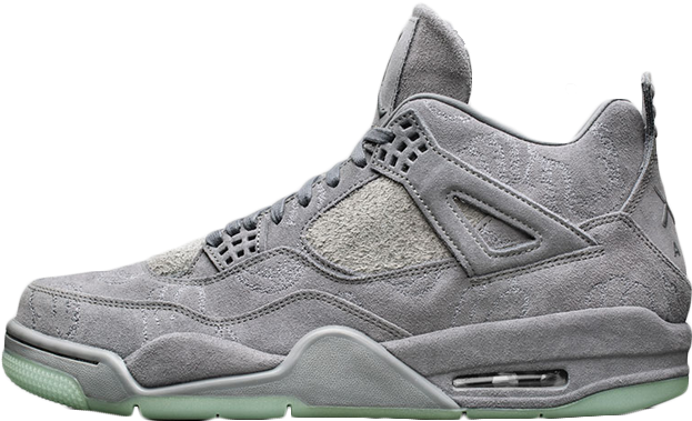 Jordan Logo Drawing - Kaws X Jordan 4 (640x387), Png Download