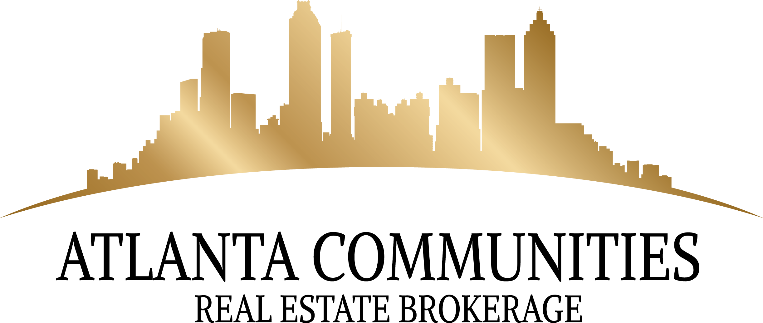Banner Atlanta Skyline Clipart - Atlanta Communities Real Estate Brokerage (2445x1035), Png Download