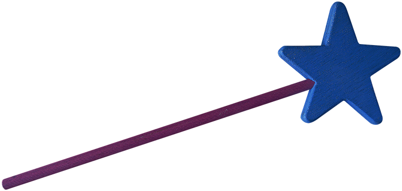 Png,magic Wand,wand Blue,juquete,juquete Wood - Bacchetta Magica Png (500x332), Png Download