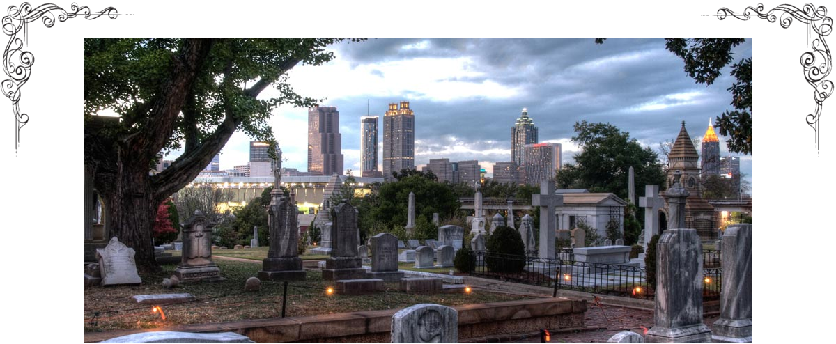 Oakland Header - Oakland Cemetery Atlanta (1200x494), Png Download