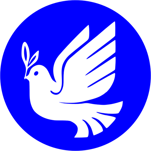 Peace Dove Clipart Burung - Pomba Azul Png (500x500), Png Download