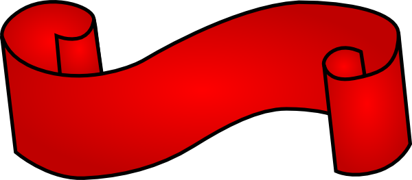 Red Banner Clip Art Pictures To Pin On Pinterest Scroll Banner Full Size Png Download Seekpng