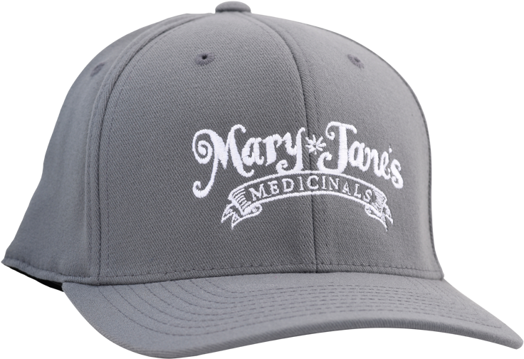 Mary Jane's Medicinals Flex Fit Grey - Baseball Cap (800x800), Png Download