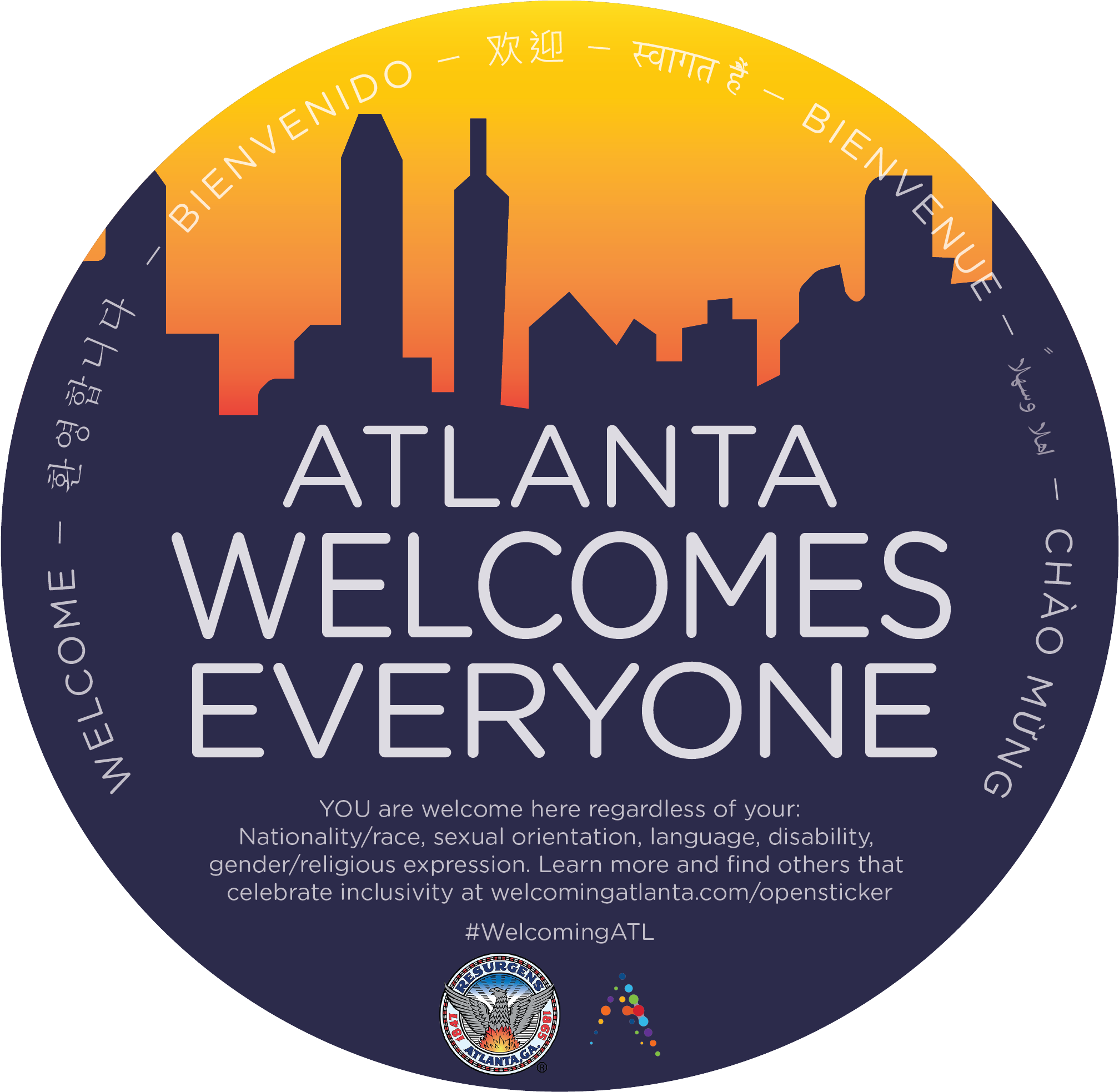 Ofsorganizationsticker Atlantav10 - Label (2442x2353), Png Download