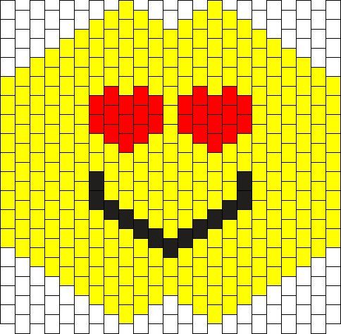 Heart Smile Face Emoji Kandi Mask - Surgical Kandi Mask Pattern (484x474), Png Download