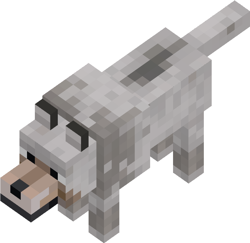 [ Img] - Minecraft Angry Wolf Skin (584x599), Png Download